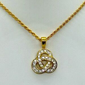 Swarovski Crystals 18K Gold Plated Designer Pendant Necklace